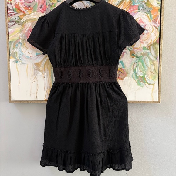 Altar’d State Black Boho Mini Dress Size S - Picture 7 of 11